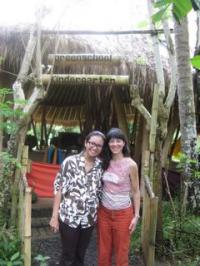 Deborah Moore and Purnami Lestari, Admissions and Enrollment Manager, Green School, Bali.